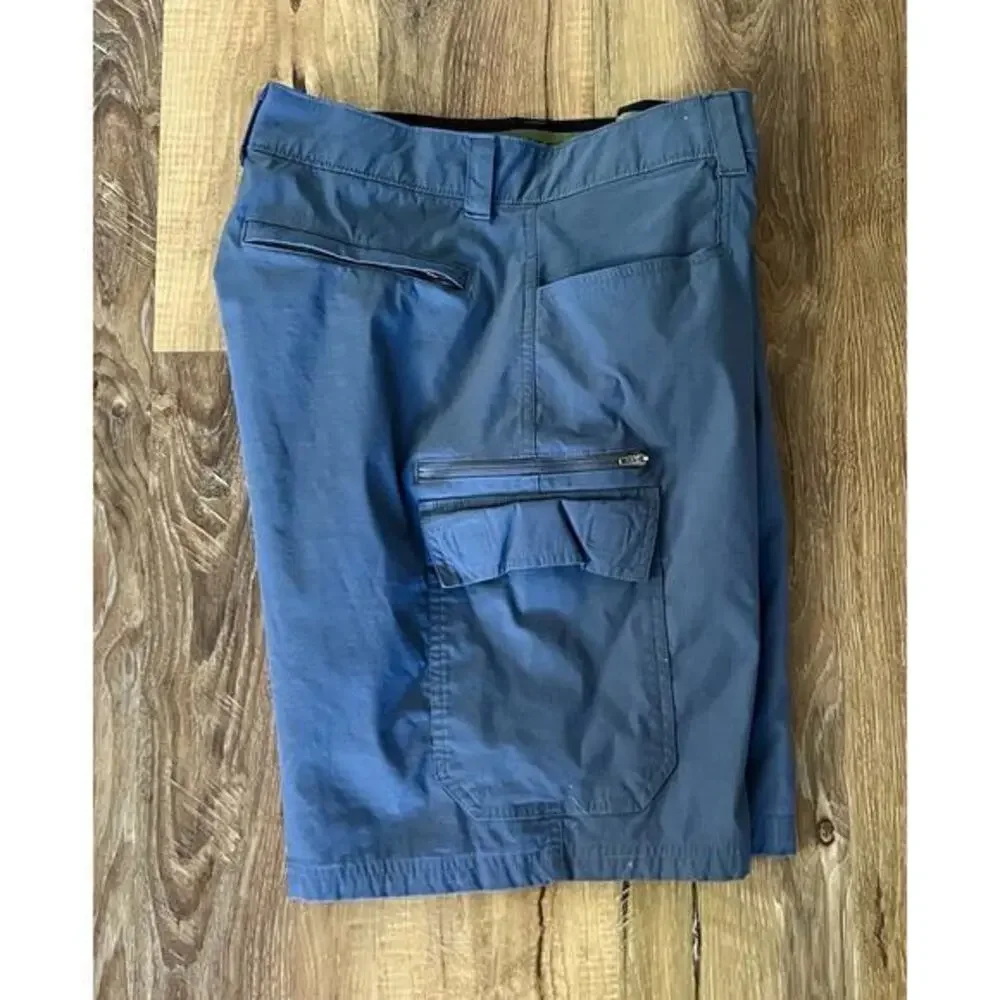 Orvis Mens Tech Cargo Shorts Nylon Spandex Blend Hiking Outdoor Gray Size 32 - Picture 4 of 14